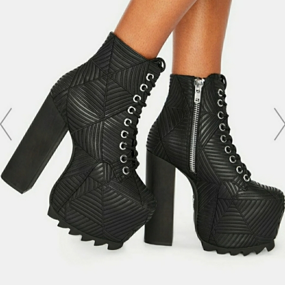Gothic Whitchy Charla Tedrick Spidey Boot - Picture 2 of 3